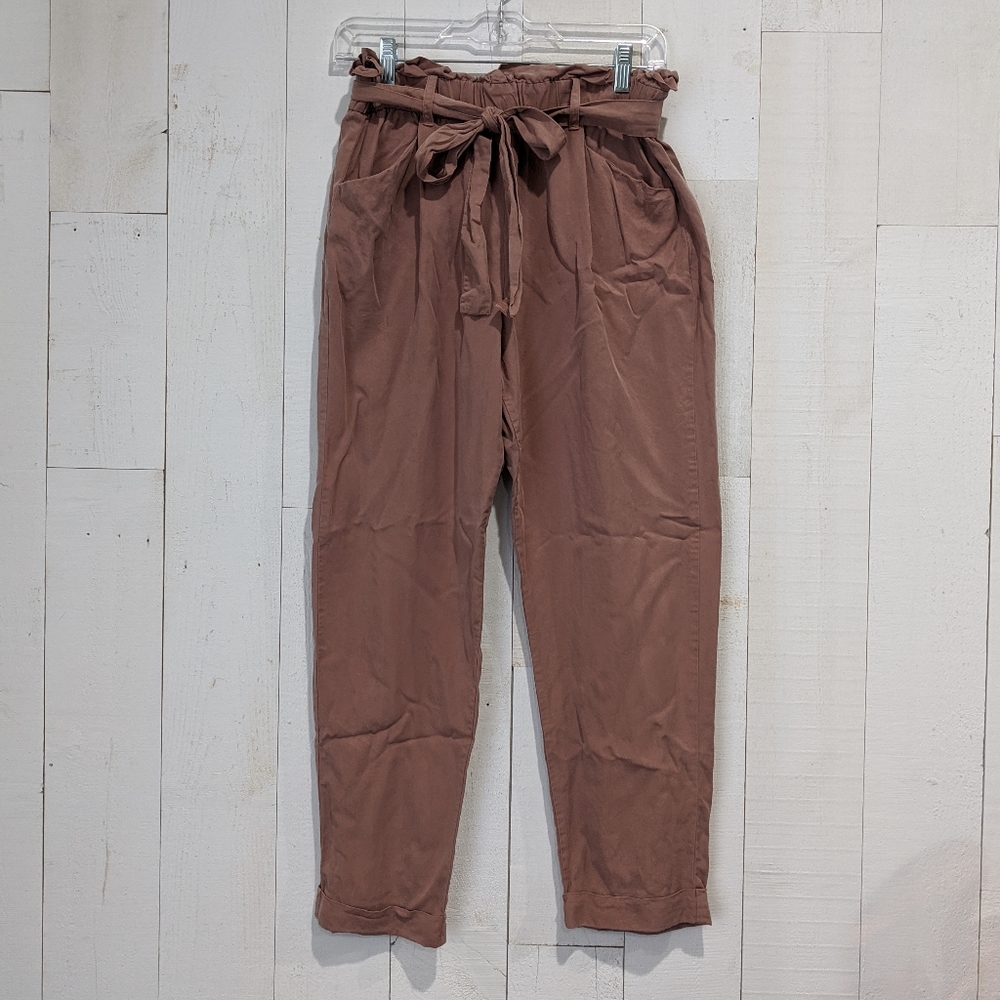 Thread & Supply High Paper Bag Waist Pant Blush